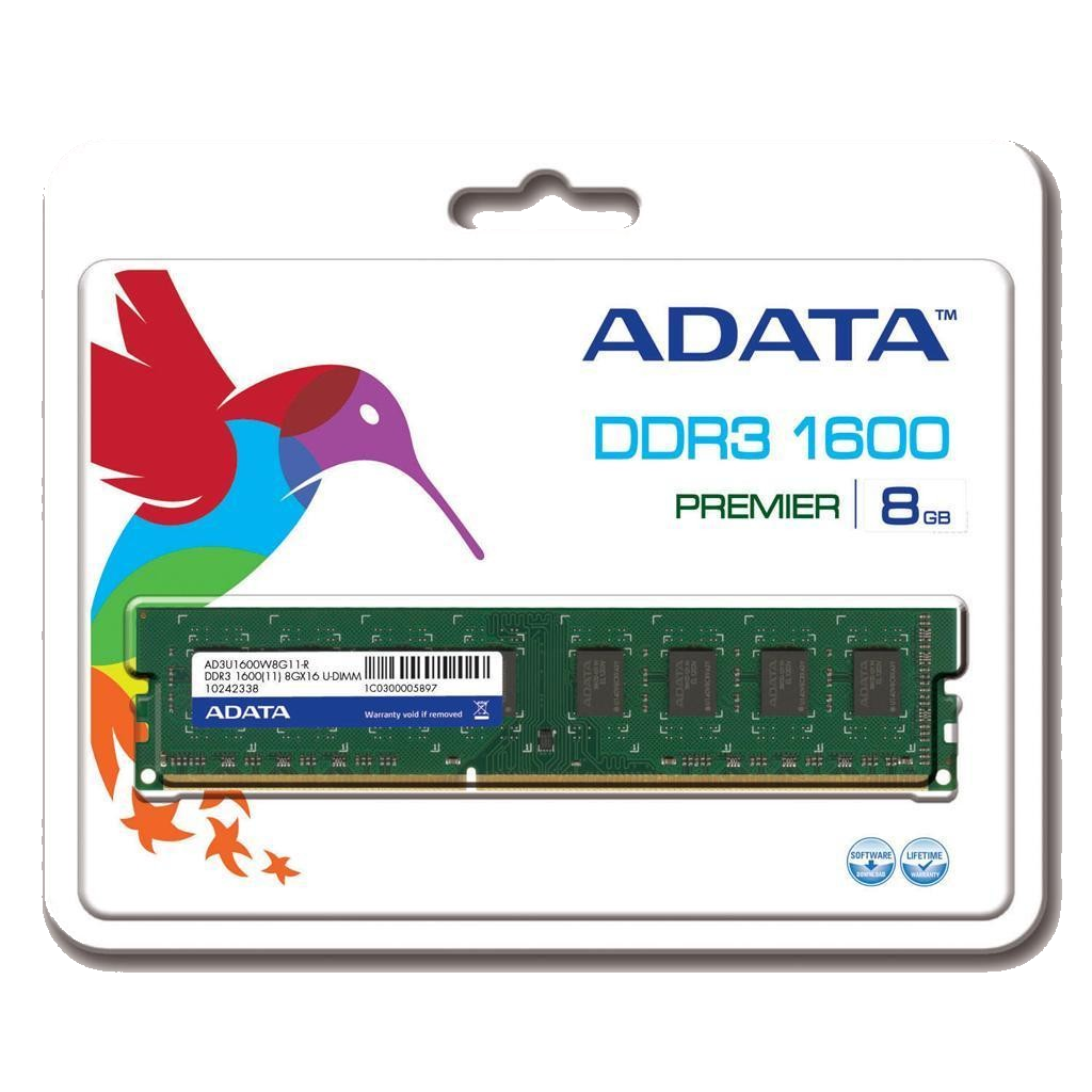shoppi -  Barrette Mémoire ADATA 2G DDR3 1600 DIMM