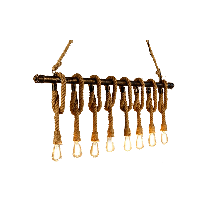 shoppi - Pendentif Lumières Style corde Loft 6-têtes