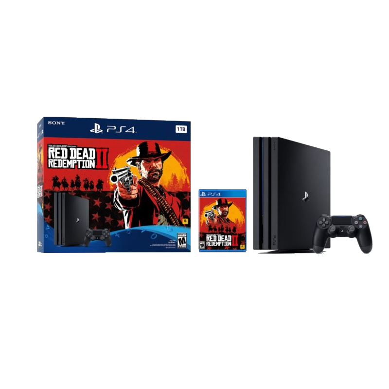 shoppi - PS4 Slim 1 To  noir + Red Dead Redemption 2 - Standard Edition