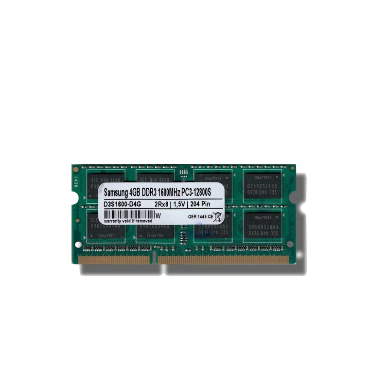 shoppi - Barrette mémoire SODIMM SAMSUNG 8GO  DDR3L-1600Mhz