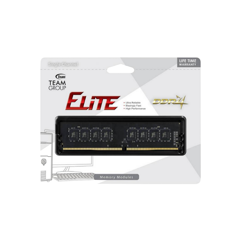 shoppi - Barrette Mémoire DIMM TEAM GROUP ELITE 8Go DDR4 - 3200Mhz