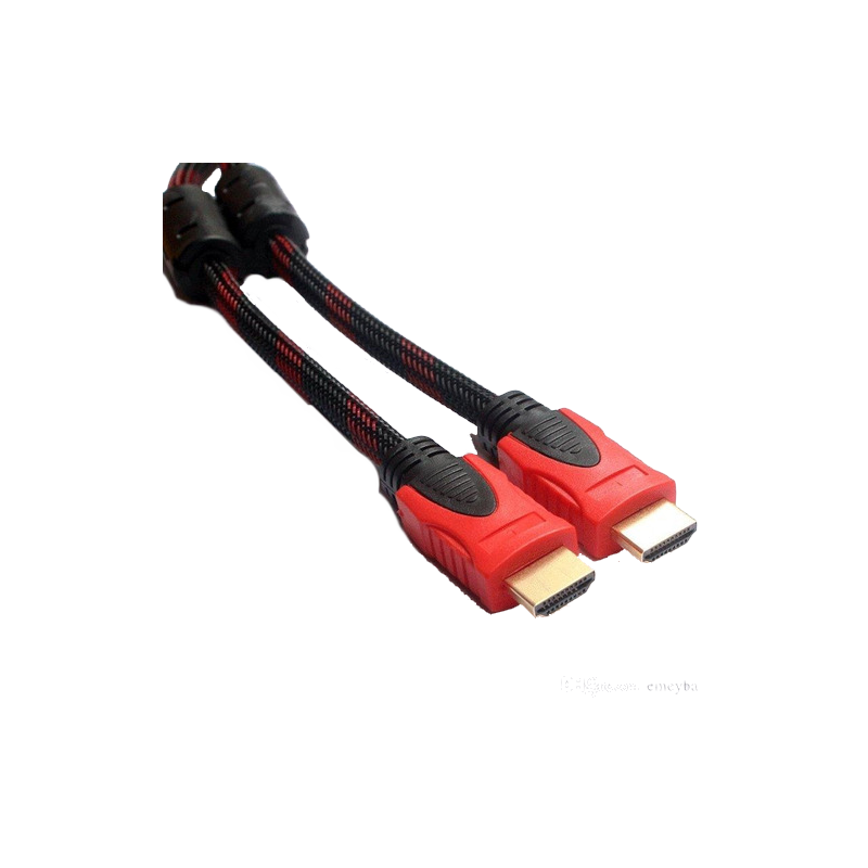 shoppi - Cable HDMI 15 Metres blindé noir - connecteur OR haute qualité
